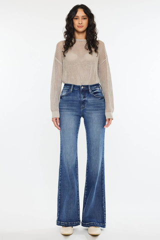 Kancan High Rise Flare - Dark Wash