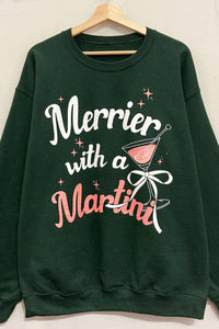 Merry Martini Christmas Sweatshirt