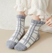 Soft Cozy Plaid Socks