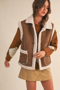 Sherpa Suede Vest