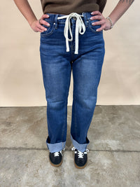 Risen Relaxed Jeans with Drawstring