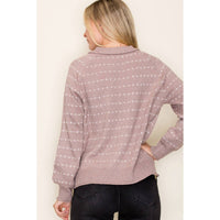 Donna Dotted Striped Sweater