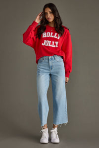 Red Holly Jolly Sweatshirt