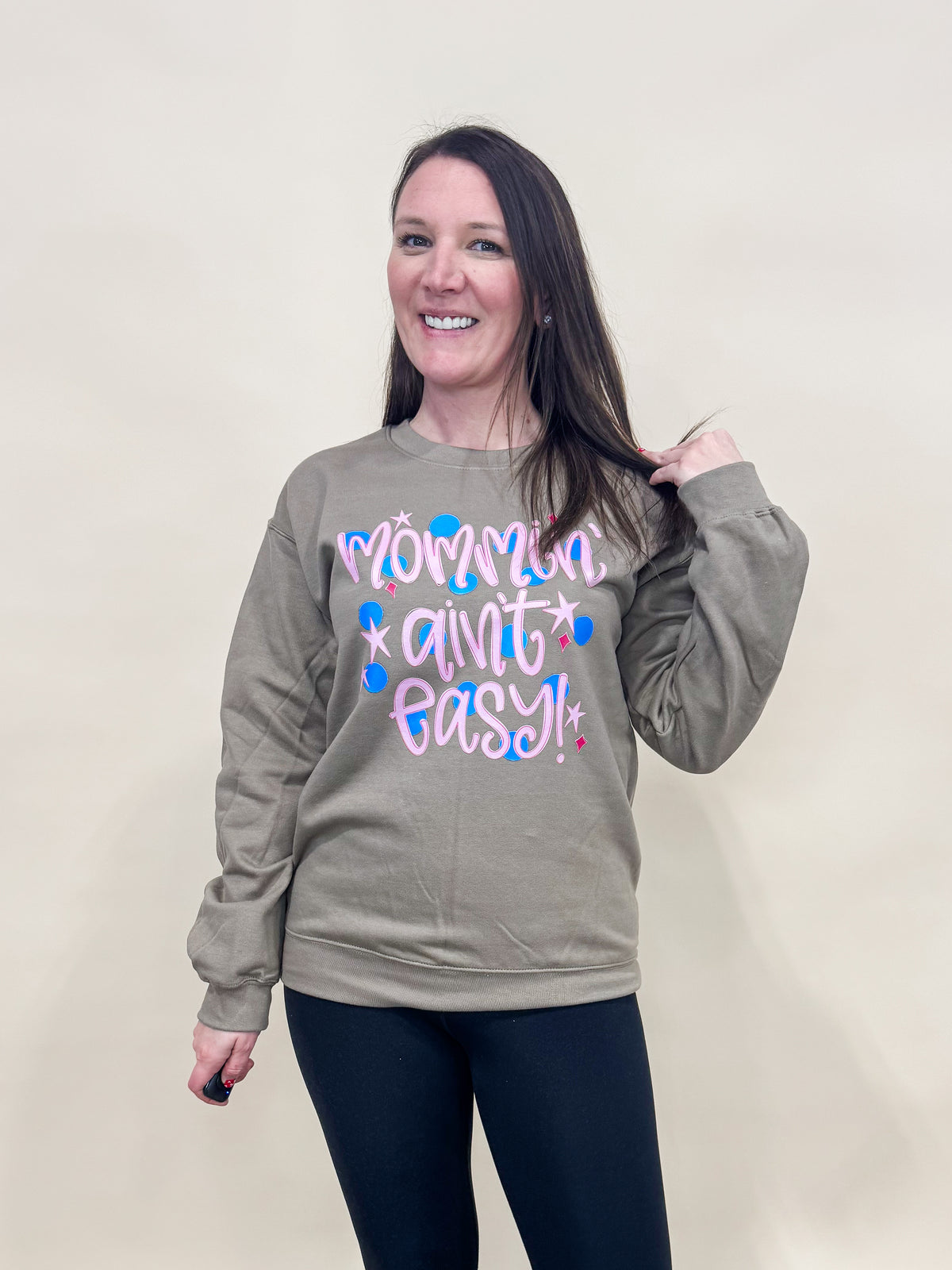 Mommin' Aint Easy Graphic Sweatshirt