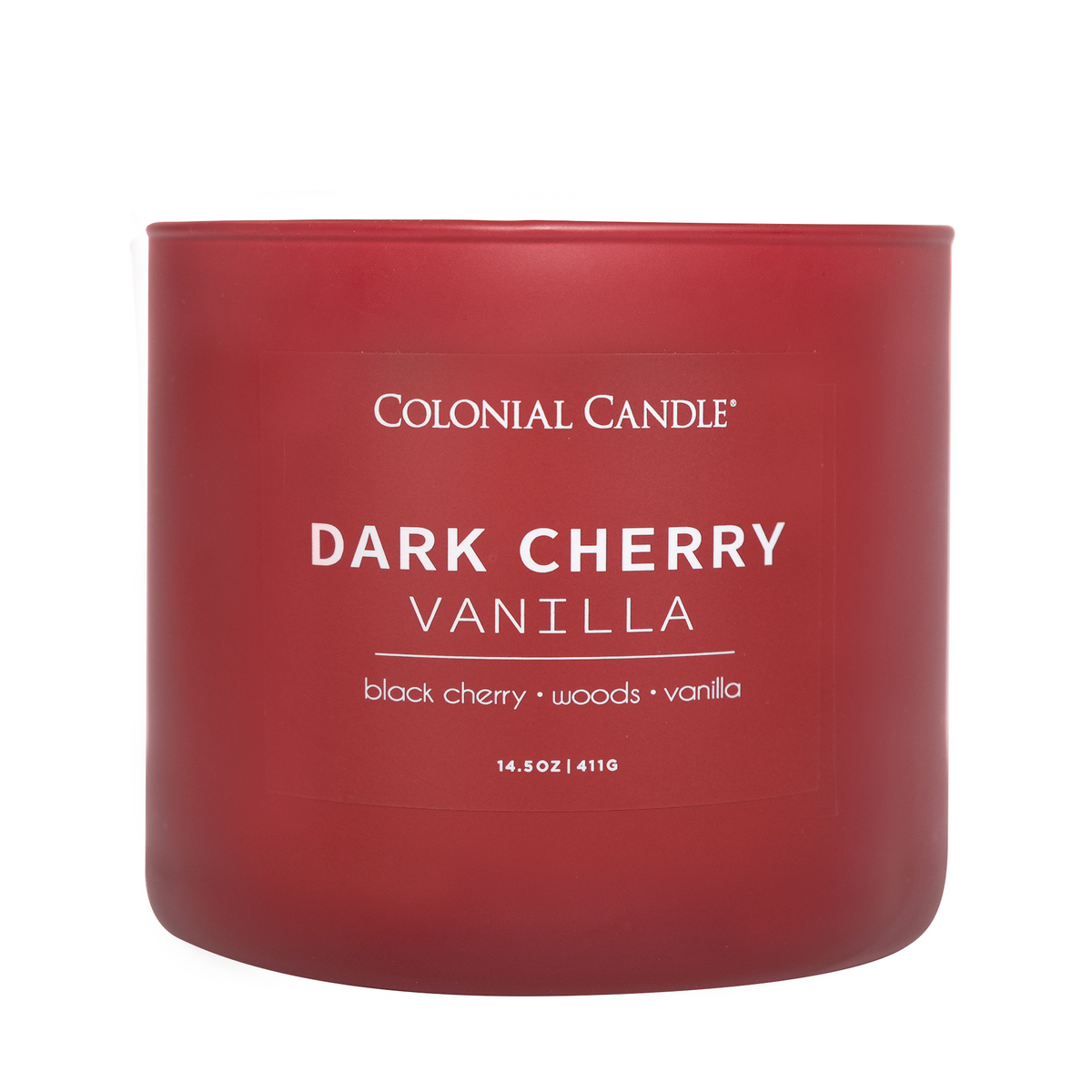 Dark Cherry Vanilla Scented Candle, Soy Blend Wax, 14.5oz