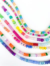 Jessica Rainbow Gemstone Bead Necklace