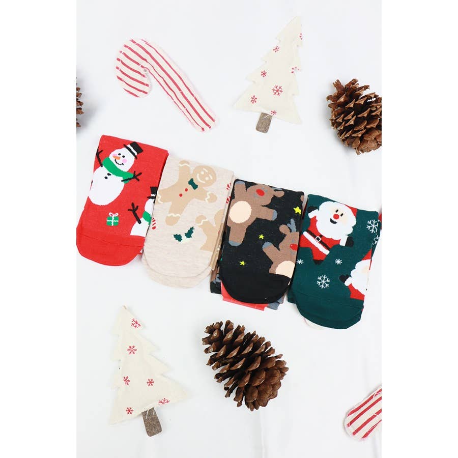 Assorted Styles Christmas Theme Socks