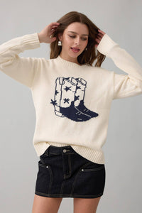 Western Boot Sweater