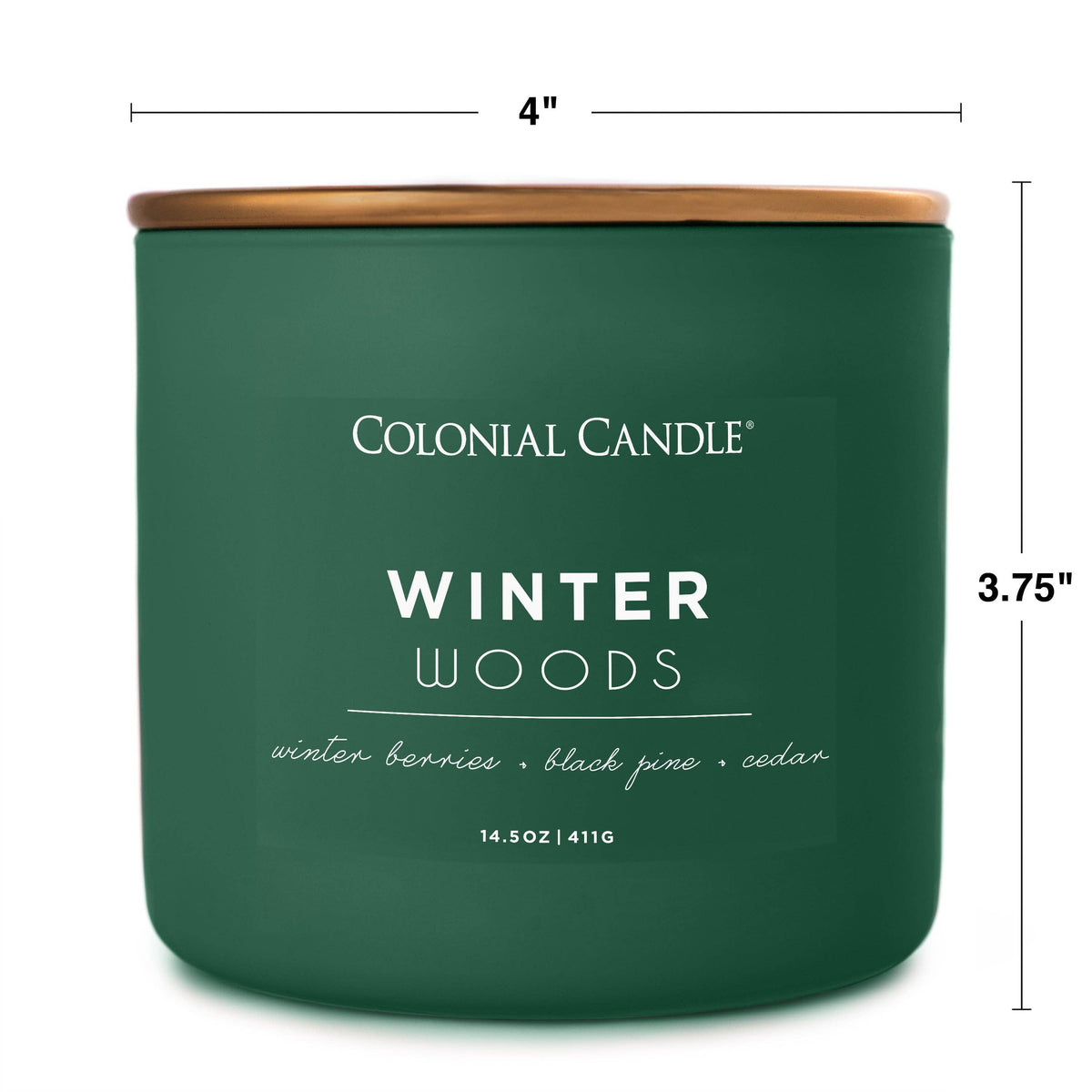 Winter Woods Scented Jar Candle, Soy Blend Wax, 14.5oz