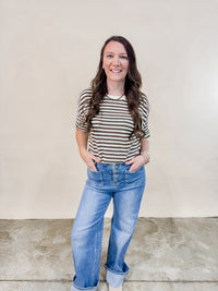 Kathleen Striped Knit Sweater