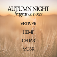 Autumn Night Fall Room Spray - 4 oz Amber Glass Bottle