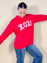 Silvia Mock Neck XOXO Sweatshirt