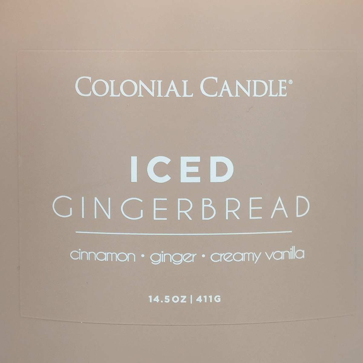 Iced Gingerbread Scented Jar Candle, Soy Blend Wax, 14.5oz