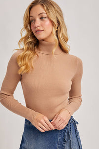 Essential Ribbed Turtleneck Sweater