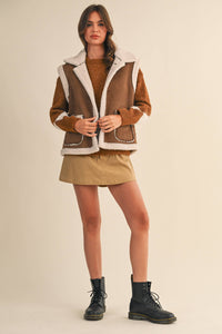 Sherpa Suede Vest