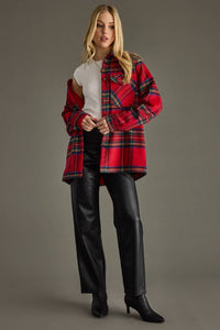 Red, Green, Blue & Yellow Plaid Jacket