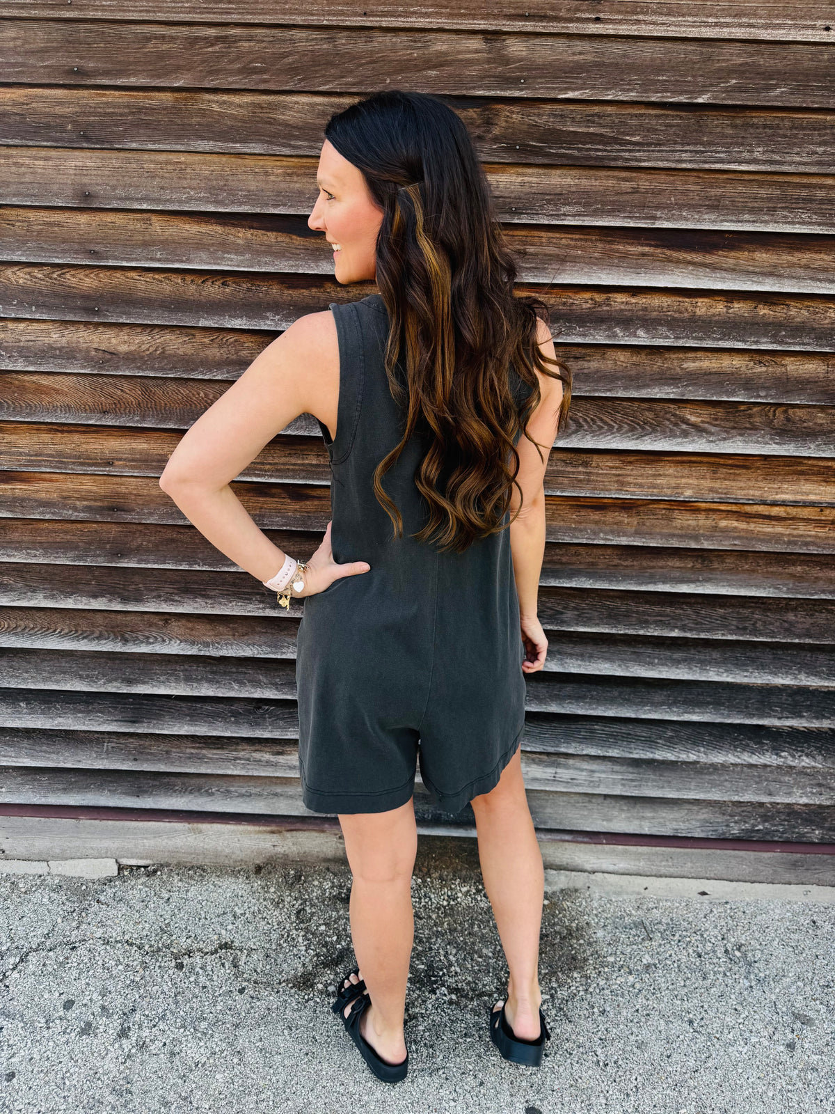 Pocket Detail Sleeveless Comfy Romper