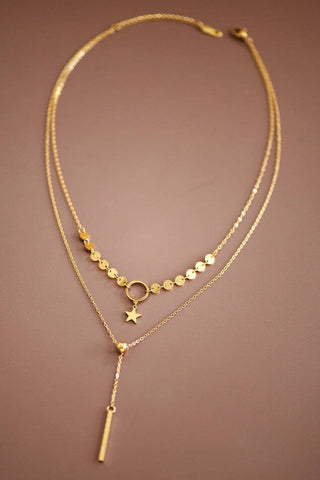 18K Gold Plated Waterproof Stainless Steel Chain Necklace