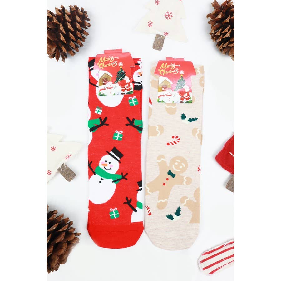 Assorted Styles Christmas Theme Socks