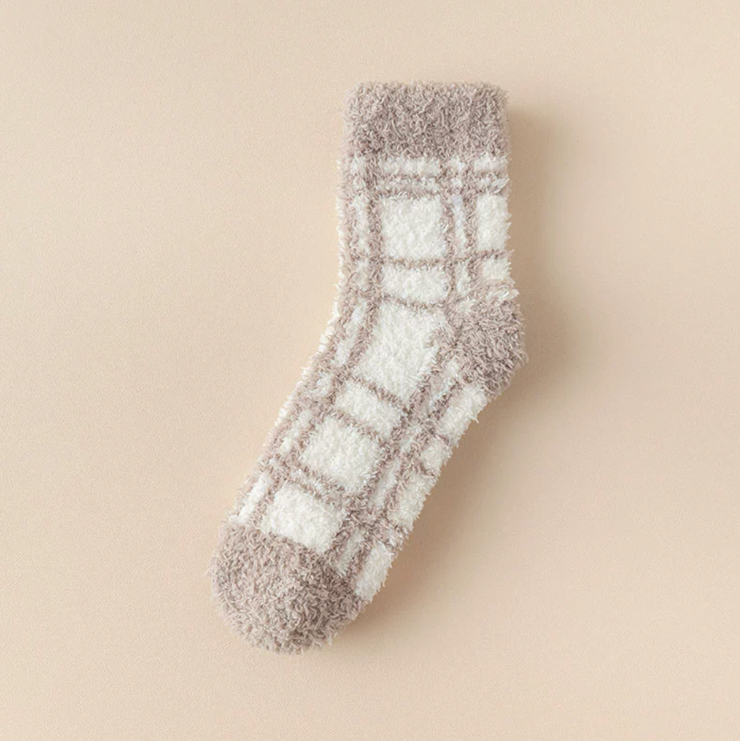 Soft Cozy Plaid Socks