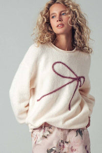 Bow Charm Knit Sweater