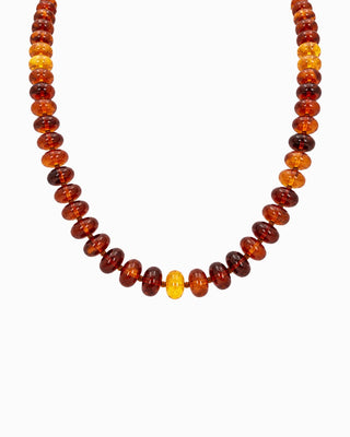 Autumn Marble Seed Necklace: Dark Multi