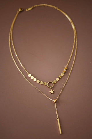 18K Gold Plated Waterproof Stainless Steel Chain Necklace