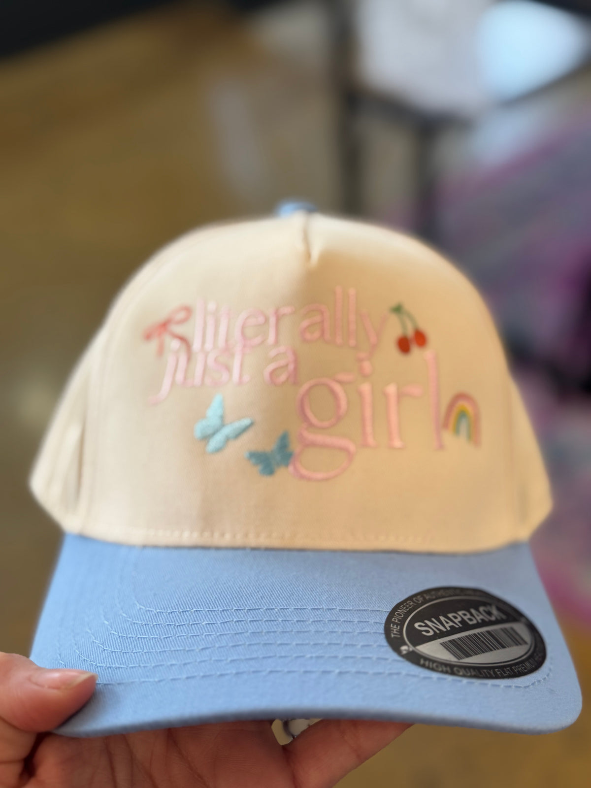 Literally Just A Girl Canvas Hat