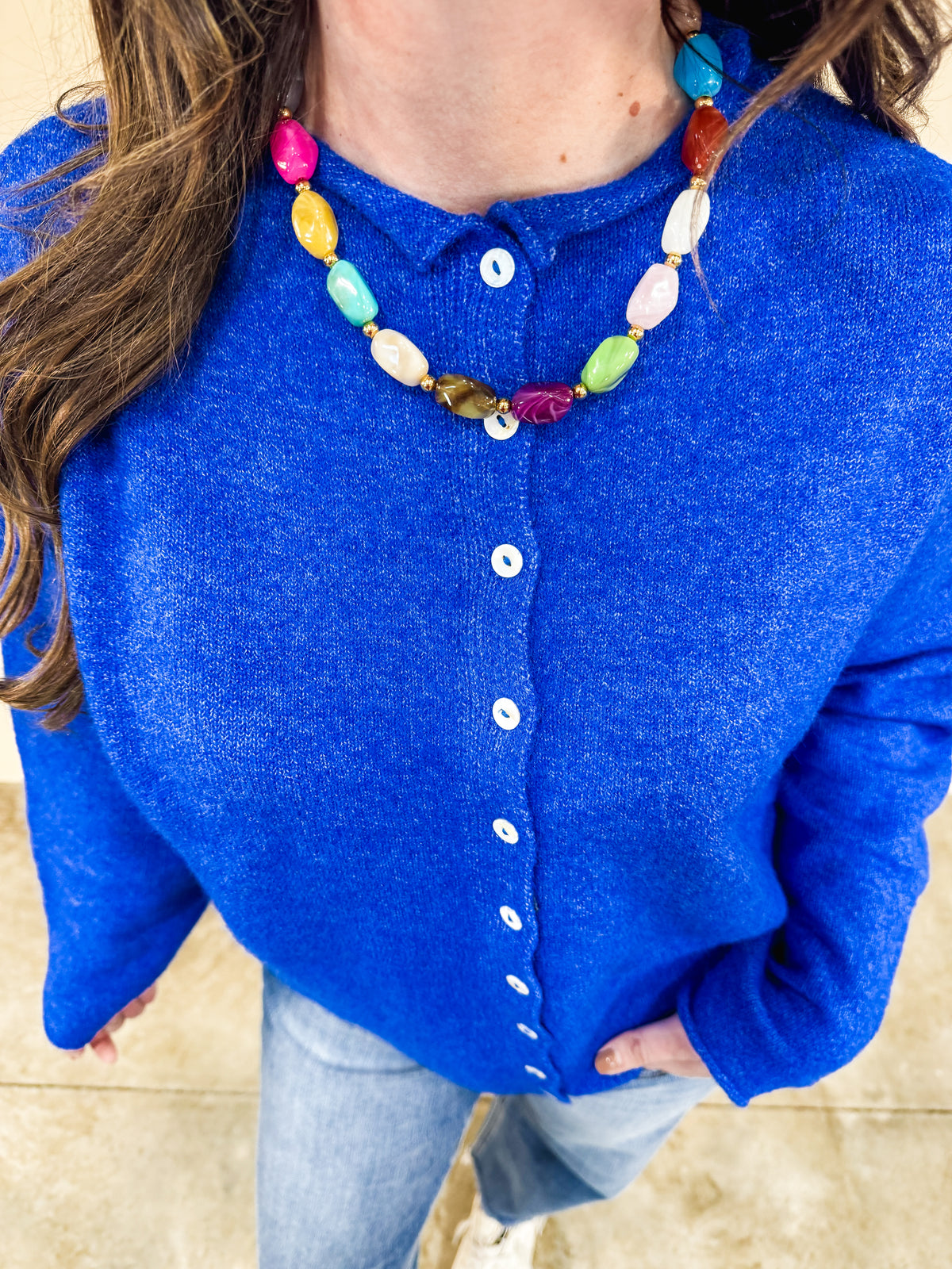 Ellie Colorful Stone Necklace
