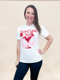 Cupid Needs a Martini Graphic Tee
