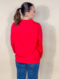 Silvia Mock Neck XOXO Sweatshirt