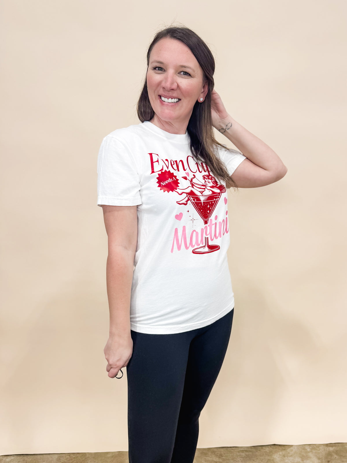Cupid Needs a Martini Graphic Tee