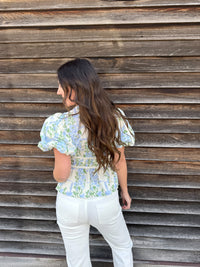 Garden Breeze Tie Front Blouse