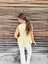 Golden Glow Tie Front Tank