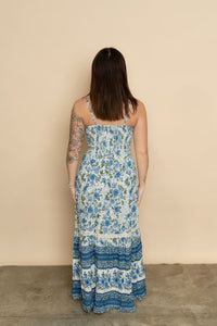 Zoey Floral Maxi Dress with Cutout