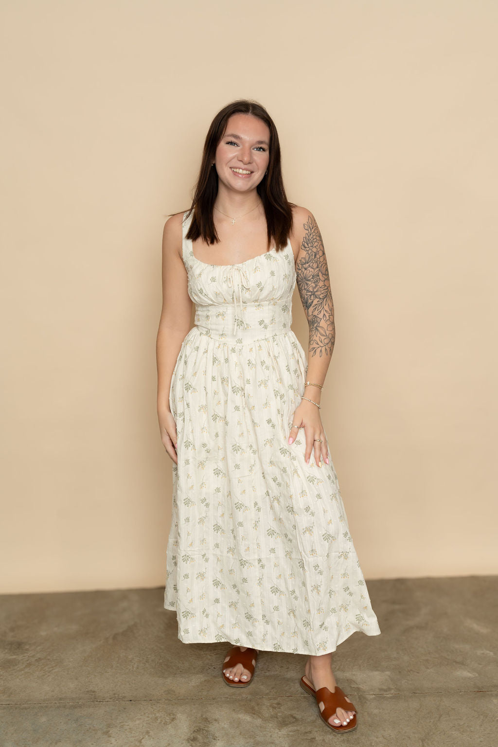 Fran Floral Midi Dress