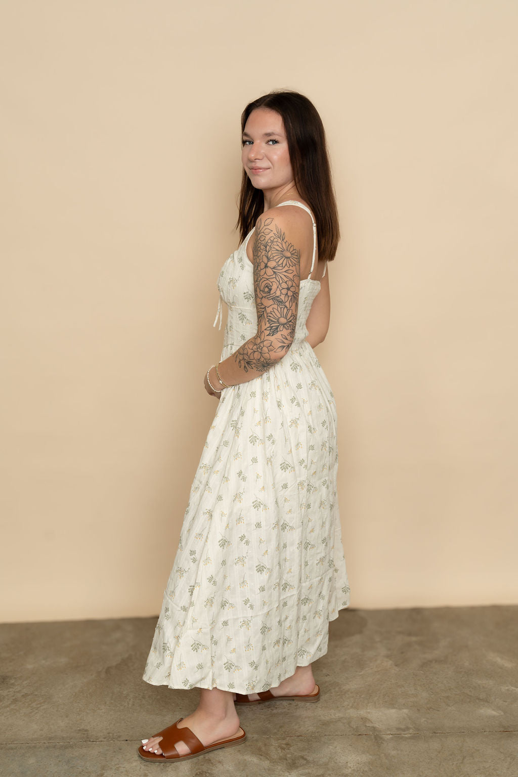 Fran Floral Midi Dress