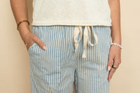 Sadie Striped Wide Linen Pants