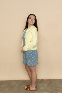 Hazel Floral Denim Mini Dress