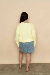 Hazel Floral Denim Mini Dress