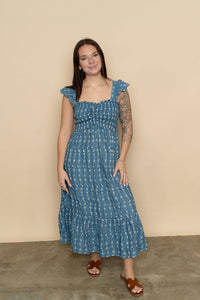 Darlene Floral Embroidered Maxi Dress