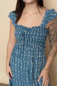 Darlene Floral Embroidered Maxi Dress