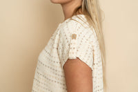 Everly Split Neck Knit Top