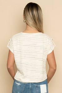 Everly Split Neck Knit Top