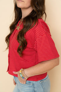 Benny Striped Knit Top
