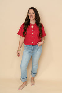 Benny Striped Knit Top