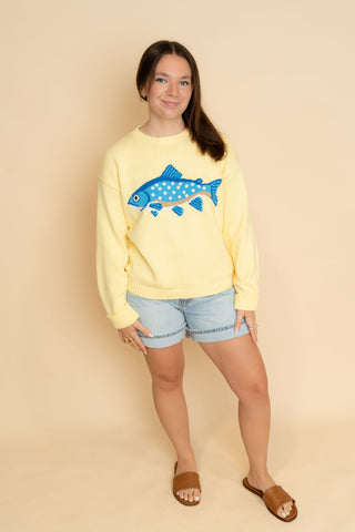 Willow Fish Sweater - Yellow