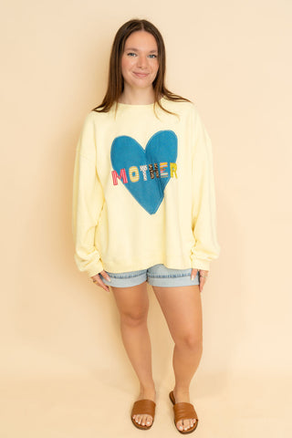 Mother's Love Sweatshirt - Yellow