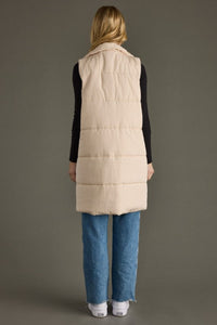 Cooper Long Vest - Cream