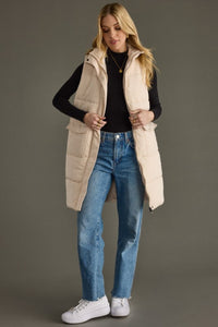 Cooper Long Vest - Cream